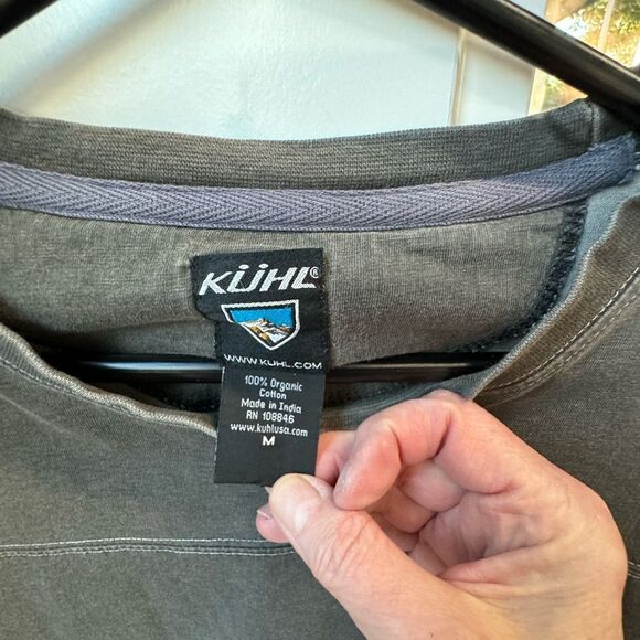 Kuhl Tshirt Grey long sleeve mens size M - Picture 3 of 7